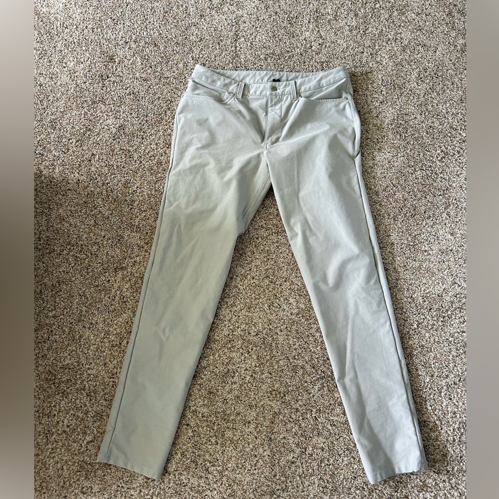 ABC Slim Fit 5 Pocket Pant 33 W 32 L Seal Grey